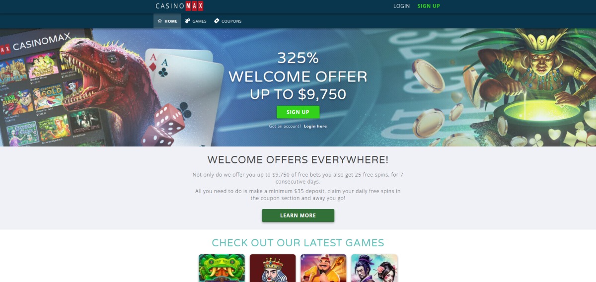 CasinoMax Homepage