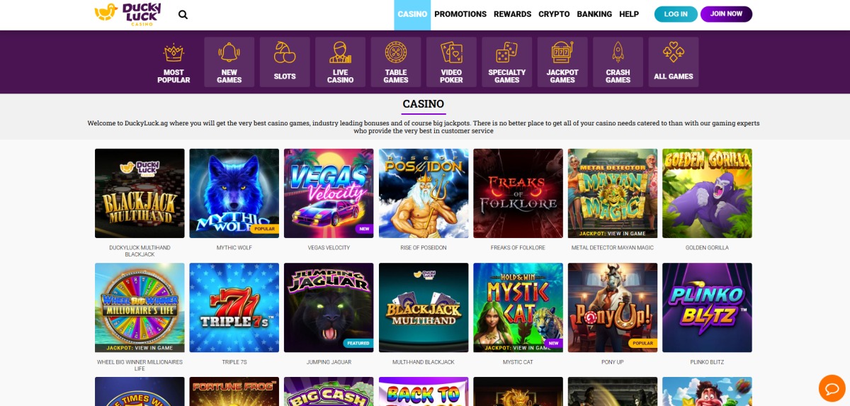 DuckyLuck Casino Games Collection