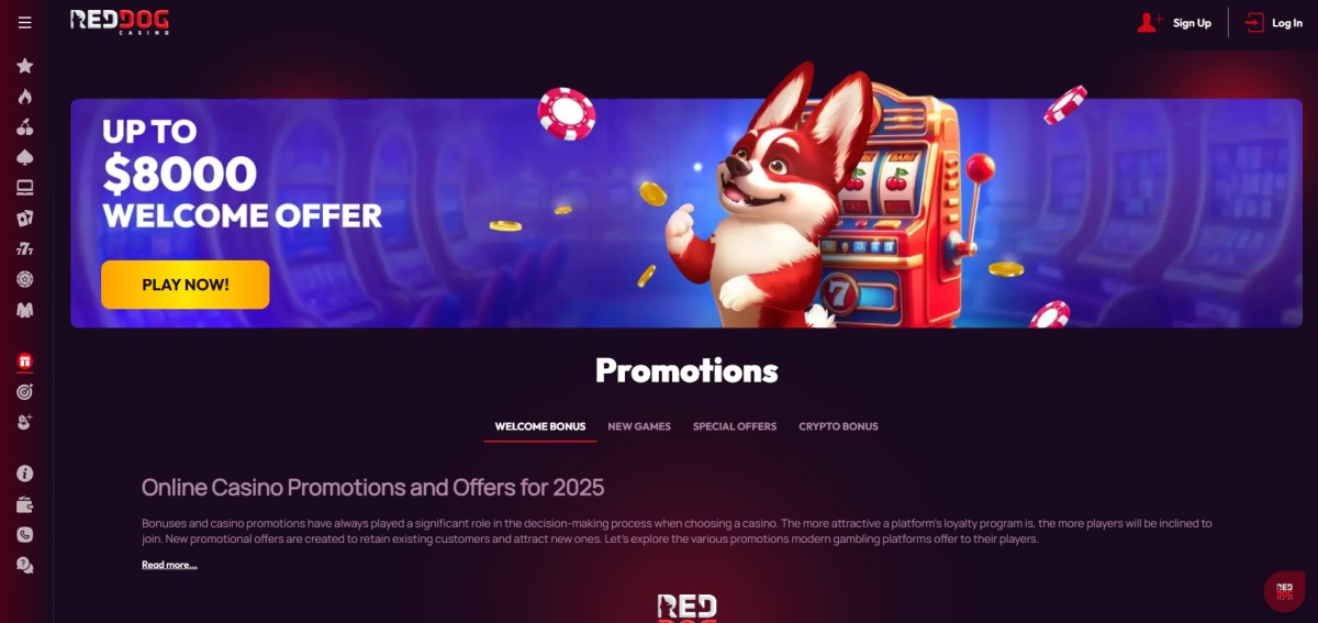 Red Dog Casino Promotions