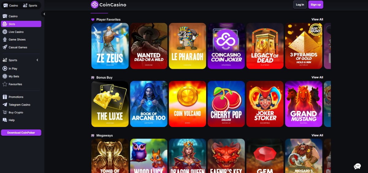 CoinCasino Games Collection