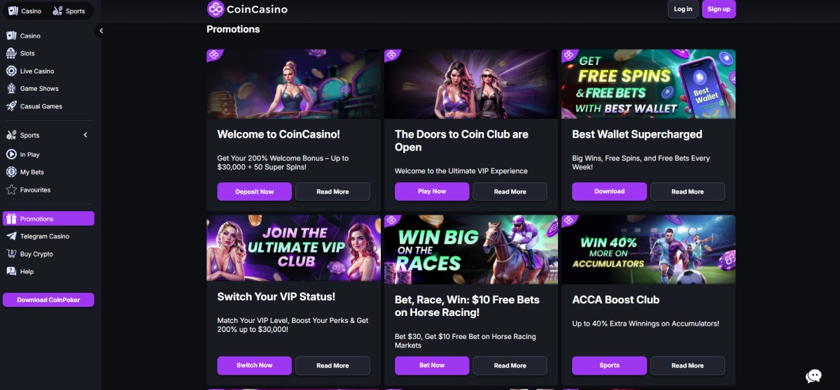 CoinCasino Promotions