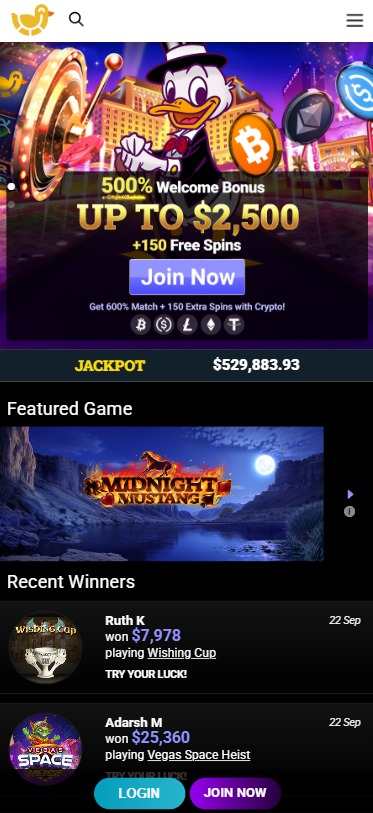 DuckyLuck Casino Mobile